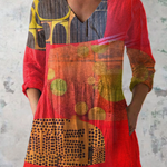 PATTERNED LONG BLOUSE 8