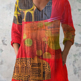 PATTERNED LONG BLOUSE 8