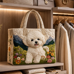 Quilted Tote Bag - Enchanted Dog