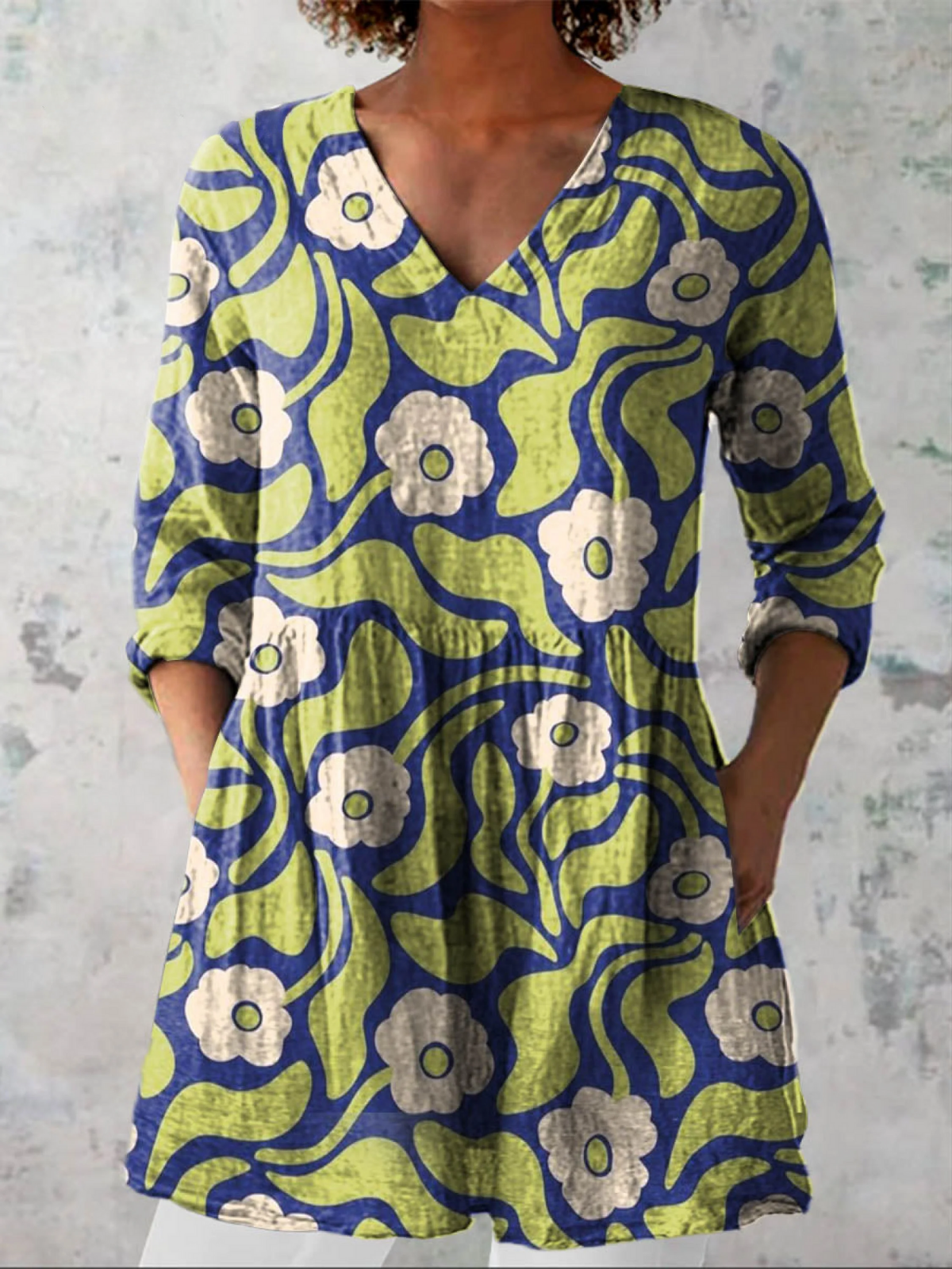 PATTERNED LONG BLOUSE 26