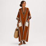 TERRACOTTA ETHNIC CAFTAN
