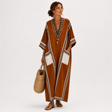 TERRACOTTA ETHNIC CAFTAN