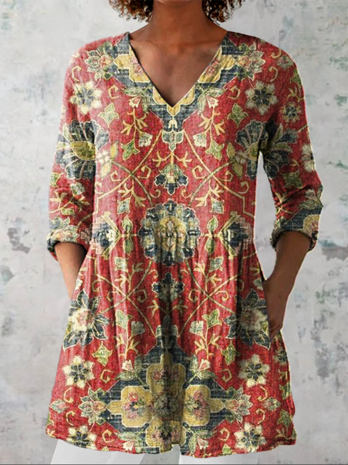PATTERNED LONG BLOUSE 30