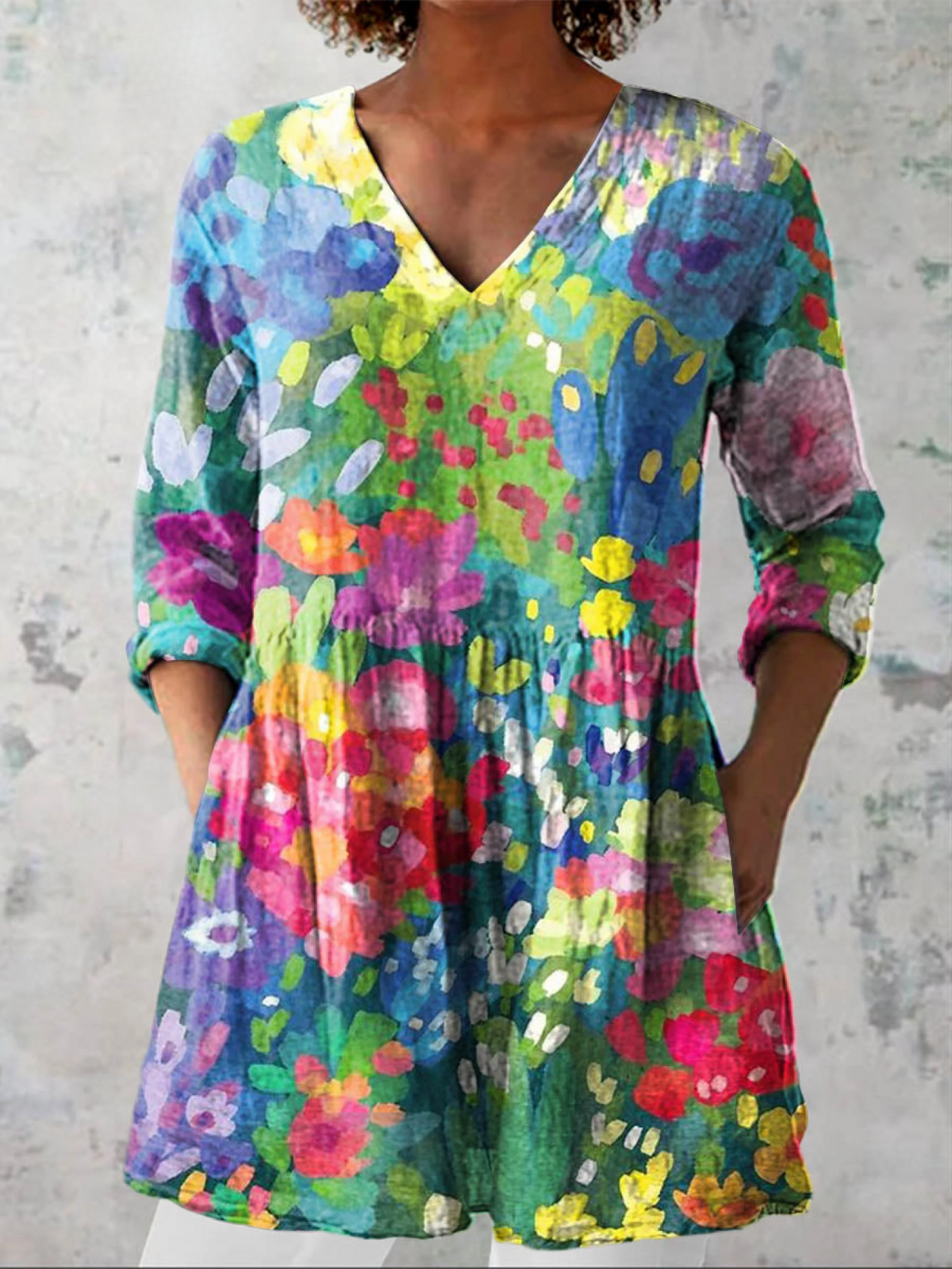 PATTERNED LONG BLOUSE 11