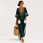 GREEN ETHNIC CAFTAN 1