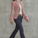 Élouren – Tailored slim fit elegance – Suede blazer