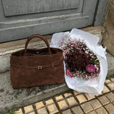 LUXURY SUEDE SHOULDER BAG