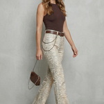 Seraphielle – Snake print elegance – Palazzo jeans