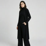 Conjunto de Malha com Cardigan Comprido para Conforto Elegante