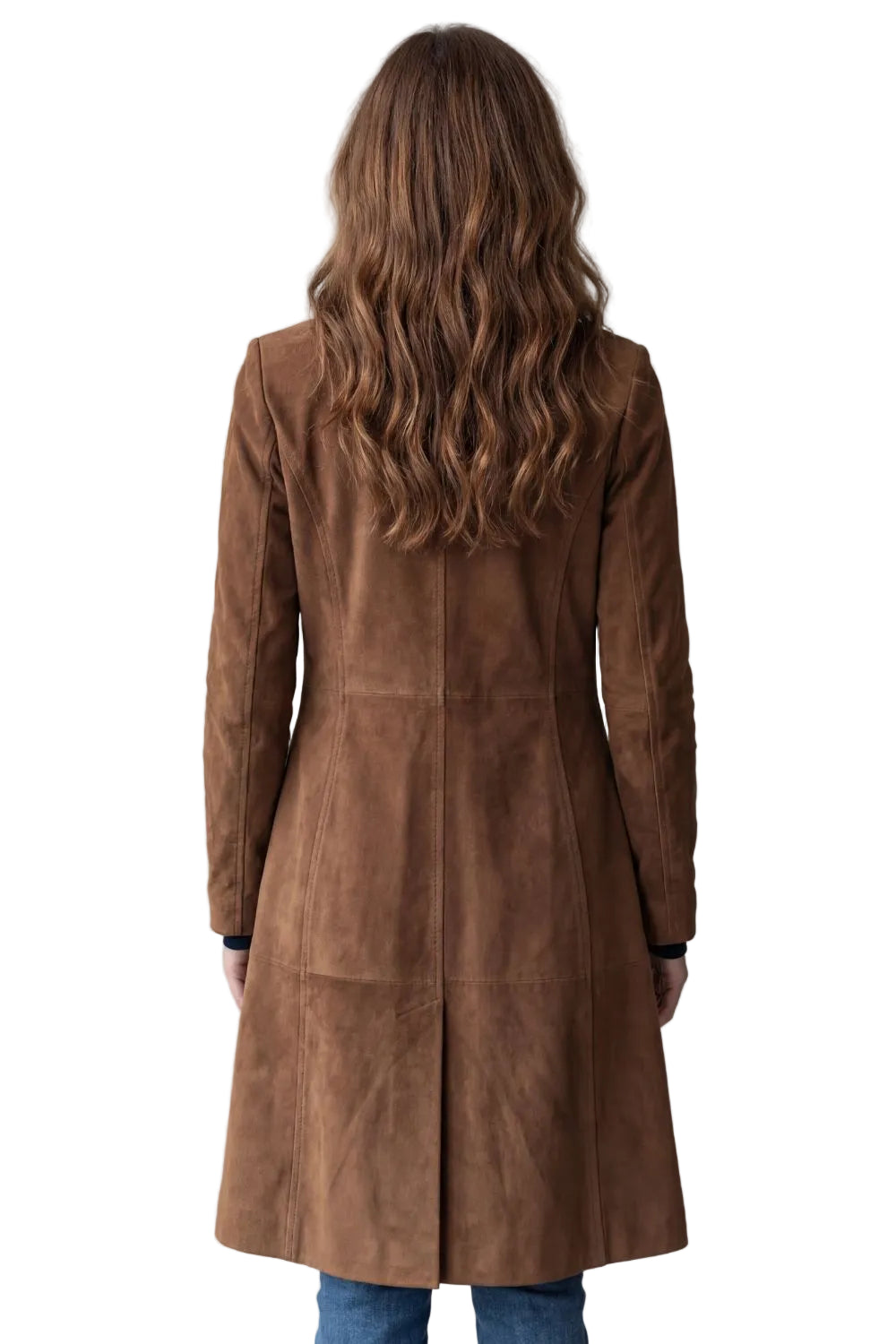 Delvienne – Vintage suede finish – Longline coat