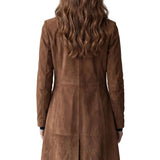 Delvienne – Vintage suede finish – Longline coat