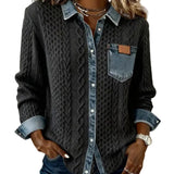 Juliane | Knitted Denim Sweater