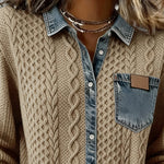 Juliane | Knitted Denim Sweater