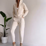 JACQUARD TWIST TWO-PIECE SET