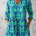 PATTERNED LONG BLOUSE 12
