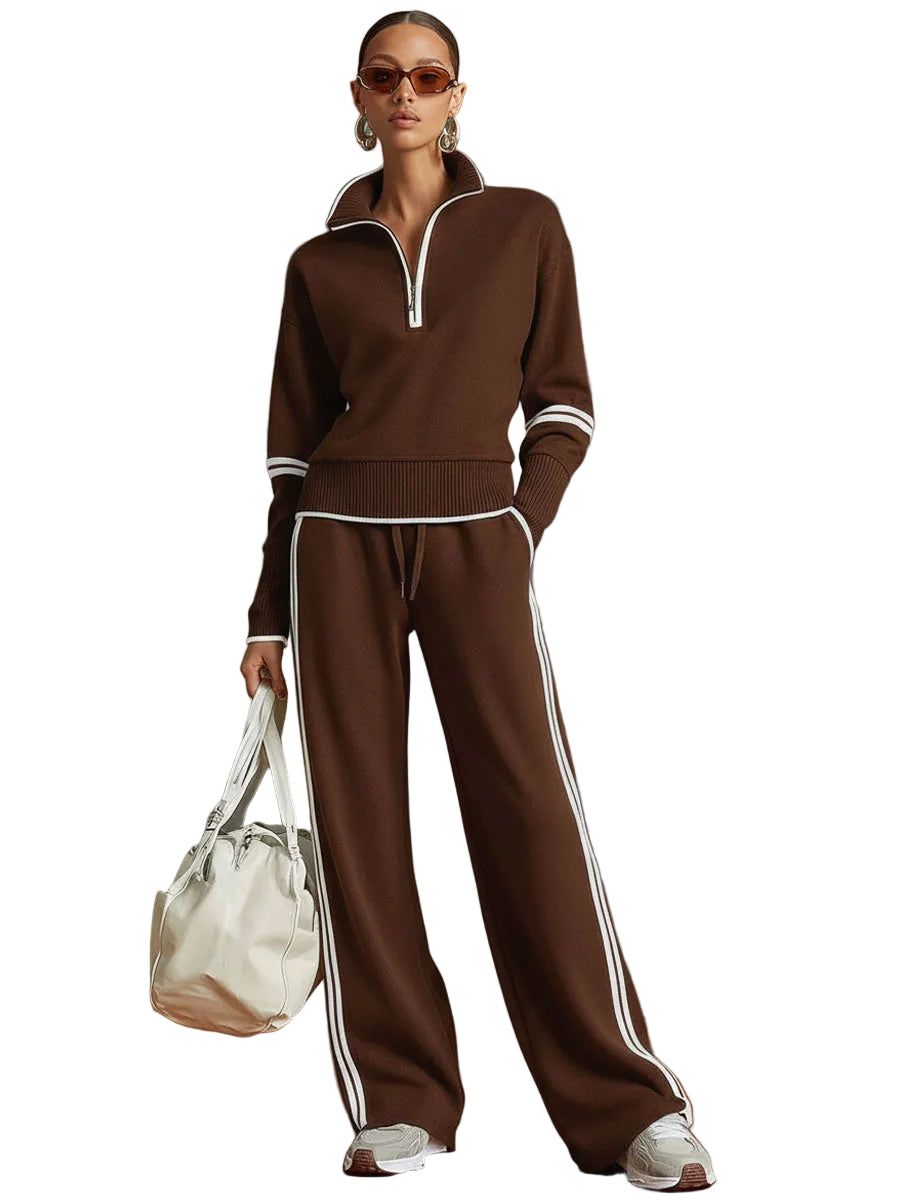 SPORTY HALF-ZIP SET