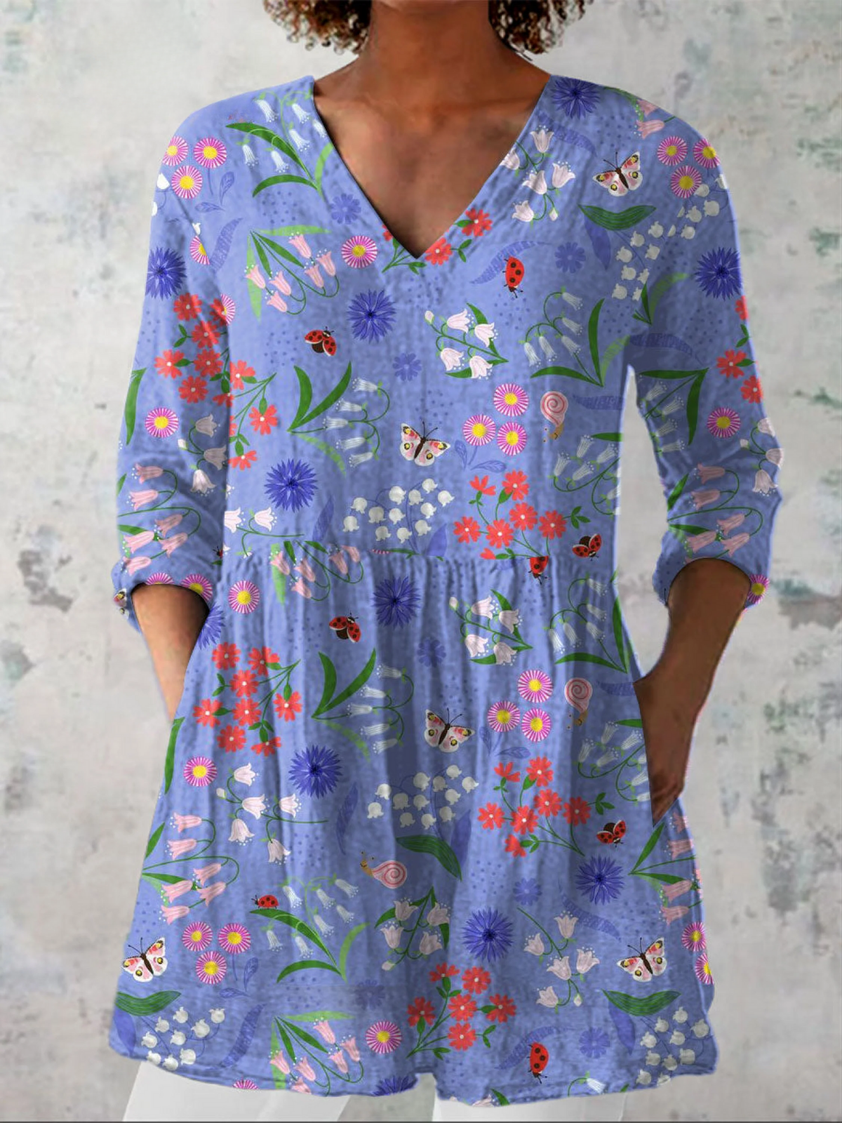PATTERNED LONG BLOUSE 29