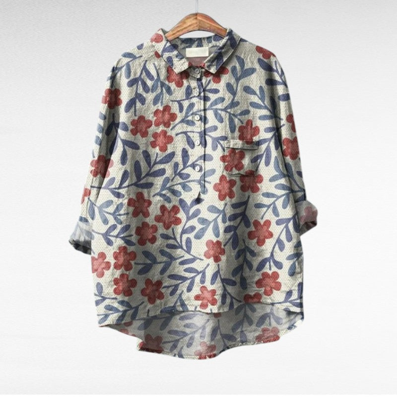 CLASSIC FLORAL BLOUSE 4