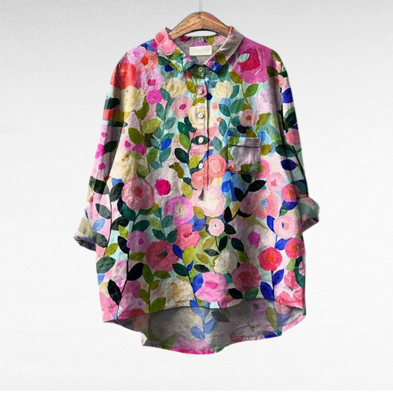 CLASSIC FLORAL BLOUSE 4