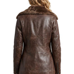 Ravella – Shearling-lined elegance – Leather jacket