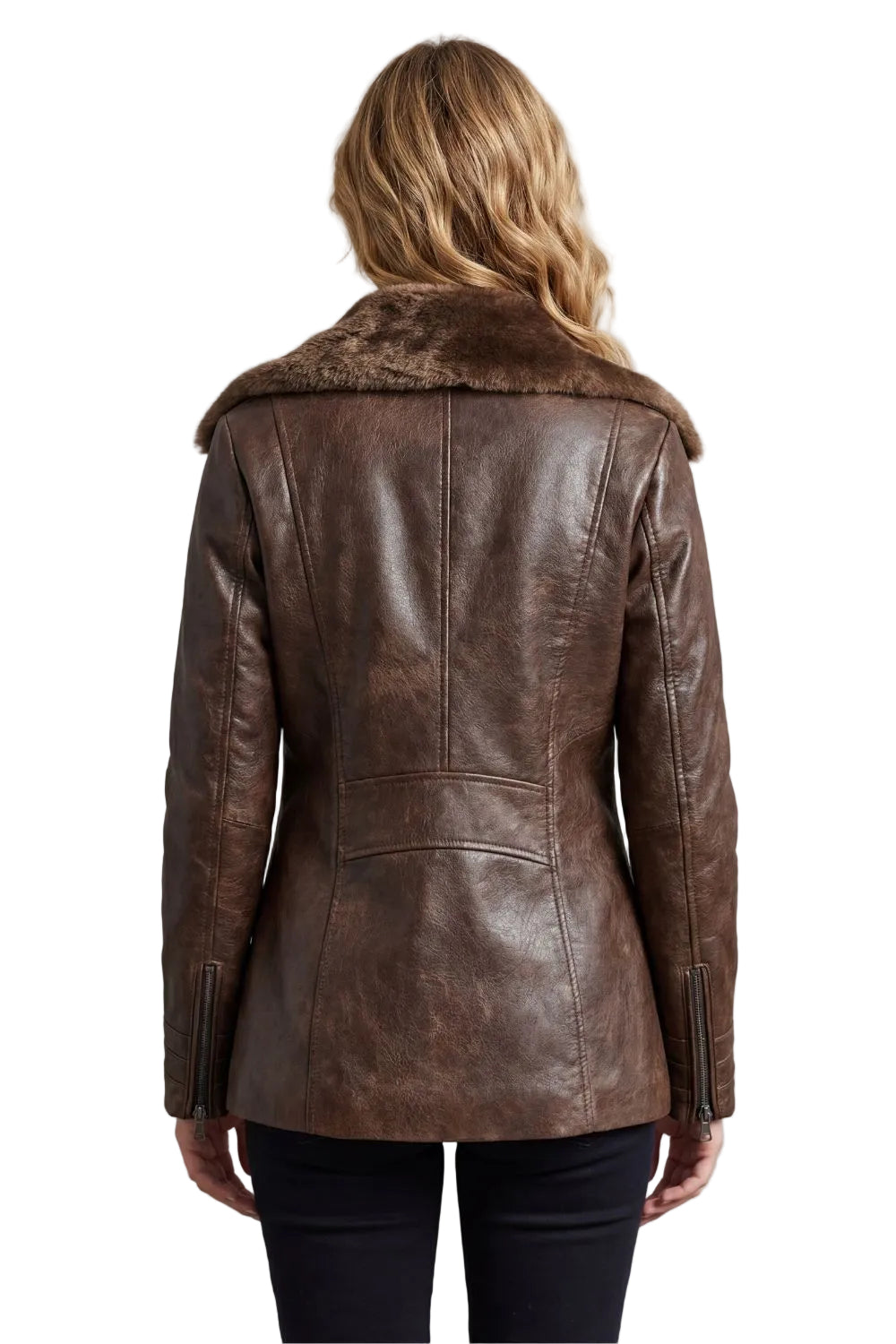 Ravella – Shearling-lined elegance – Leather jacket