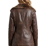 Ravella – Shearling-lined elegance – Leather jacket