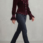 Vignoletta – Ruffled velvet lace – Victorian blouse