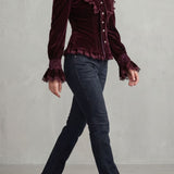 Vignoletta – Ruffled velvet lace – Victorian blouse