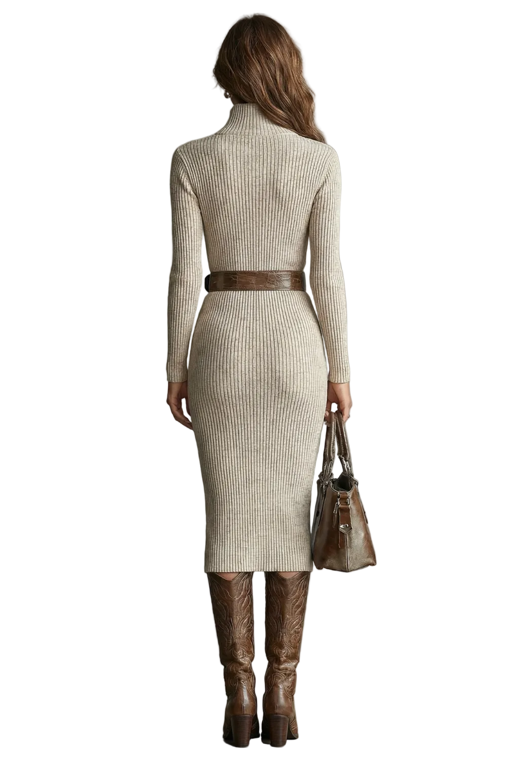 Valenoré – Sculpted elegance – Knit midi dress