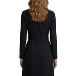 Nivara – Asymmetric belted waist – A-line midi dress