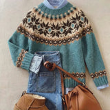 Vintage Nordic Knit Jumper – Soft Texture