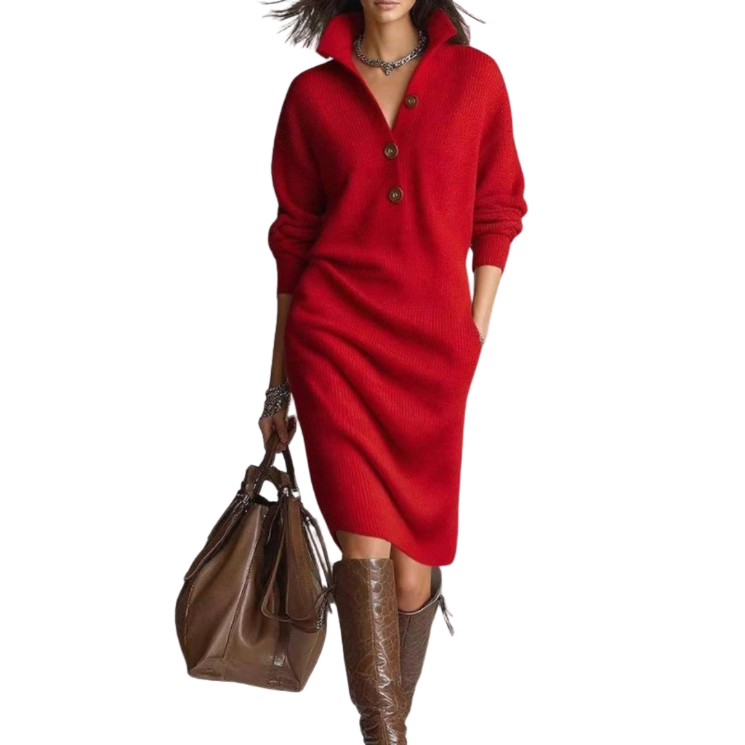WARM ELEGANT KNIT DRESS