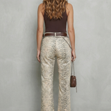 Seraphielle – Snake print elegance – Palazzo jeans