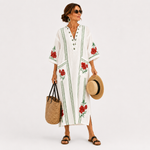 WHITE ROSE CAFTAN