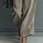 Women's turtleneck casual warm velvet suit