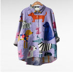 DOG PRINT BLOUSE 1
