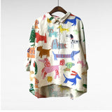 DOG PRINT BLOUSE 1