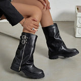 FRONT ZIP MODERN BOOTS