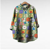 DOG PRINT BLOUSE 1