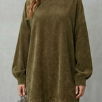 Castellaine – Fringed charm – Turtleneck mini dress