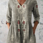 PATTERNED LONG BLOUSE 2