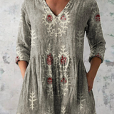 PATTERNED LONG BLOUSE 2