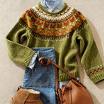 Vintage Nordic Knit Jumper – Winter Charm