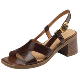 RETRO SQUARE TOE SANDALS