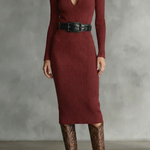 Valenoré – Sculpted elegance – Knit midi dress