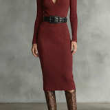 Valenoré – Sculpted elegance – Knit midi dress