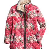 Freya | Charming Pink Floral Print Quilted Jacket — Final Edit