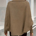 LOLANNA HIGH-NECK TWISTED FRONT SWEATER