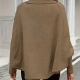 LOLANNA HIGH-NECK TWISTED FRONT SWEATER