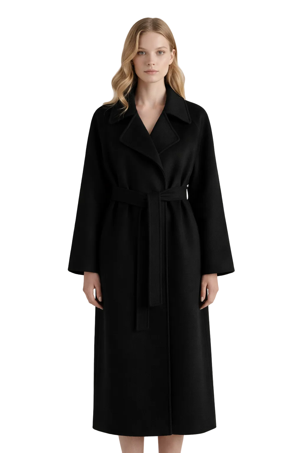 Kaith™ | Elegant Belted Long Coat